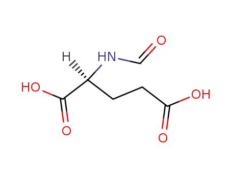 Molecular Structure of 1681-96-5 (N-formyl-L-glutamic acid)