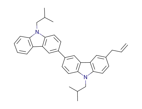 Molecular Structure of 1204702-77-1 (3-allyl-6-(9-(2-methylpropyl)carbazol-3-yl)-9-(2-methylpropyl)carbazole)