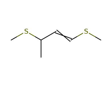 Molecular Structure of 99116-25-3 (1,3-bis-methylsulfanyl-but-1-ene)