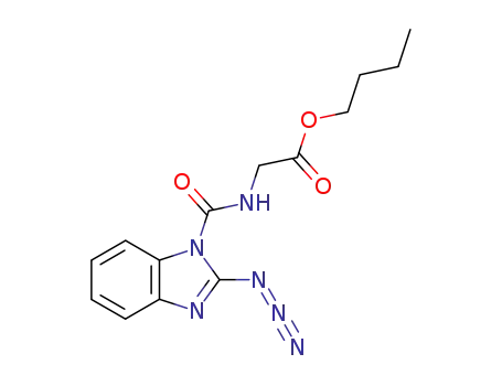 Molecular Structure of 1680-16-6 (butyl N-[(2-azido-1H-benzimidazol-1-yl)carbonyl]glycinate)