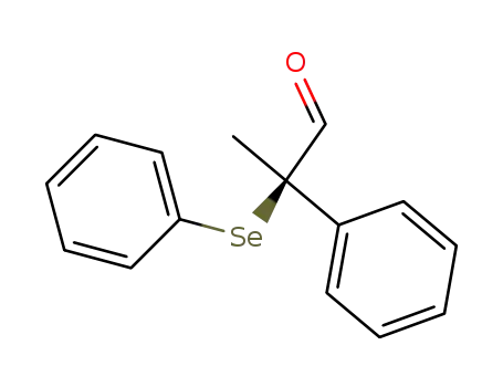(R)-2-Phenyl-2-phenylselanyl-propionaldehyde