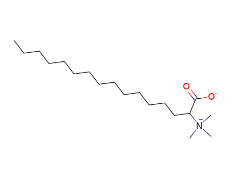 Molecular Structure of 16545-85-0 (2-(trimethylammonio)hexadecanoate)