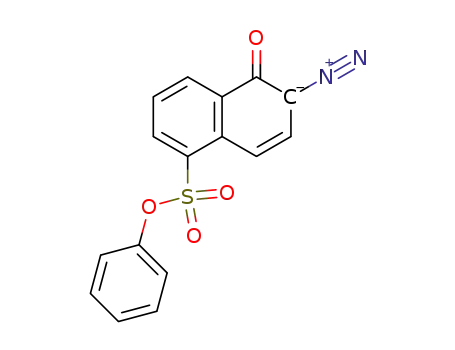 Molecular Structure of 23295-00-3 (phenyl 6-diazo-5,6-dihydro-5-oxonaphthalene-1-sulphonate)
