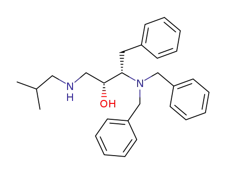 Molecular Structure of 169331-42-4 (βS-<bis(phenylmethyl)amino>-αR-<<(2-methylpropyl)amino>methyl>-benzenepropanol)
