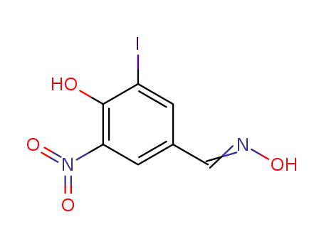 3-Jod-4-hydroxy-5-nitro-benzalhydroxylamin