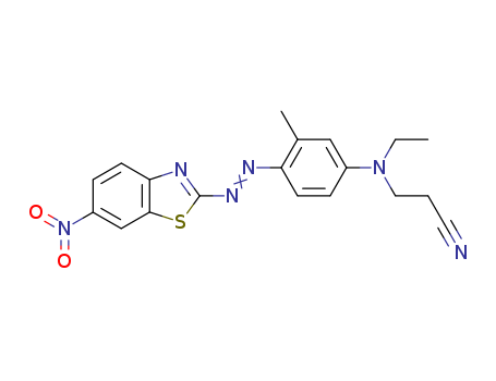 3-[N-ethyl-3-methyl-4-[(6-nitro-1,3-benzothiazol-2-yl)diazenyl]anilino]propanenitrile
