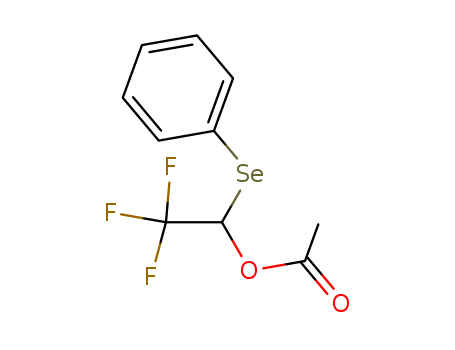 Ethanol, 2,2,2-trifluoro-1-(phenylseleno)-, acetate