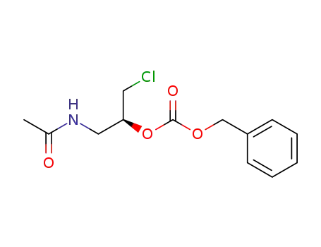 Molecular Structure of 1402550-26-8 ((S)-N-(3-chloro-2-benzyloxycarbonyloxy-1-propyl)acetamide)