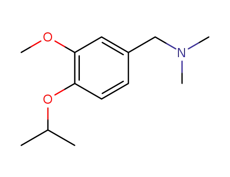 Molecular Structure of 1258935-43-1 ((4-isopropoxy-3-methoxyphenyl)-N,N-dimethylmethanamine)