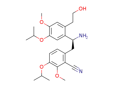 (S)-6-(2-amino-2-(2-(2-hydroxyethyl)-5-isopropoxy-4-methoxyphenyl)ethyl)-3-isopropoxy-2-methoxybenzonitrile