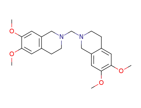 Molecular Structure of 26259-07-4 (bis(N-6,7-dimethoxy-1,2,3,4-tetrahydroisoquinolinyl)methane)