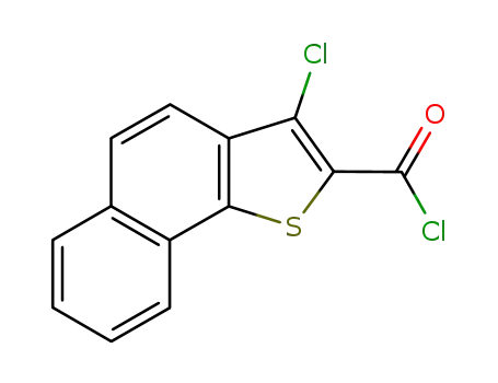 Molecular Structure of 85992-27-4 (3-CHLORONAPHTHO[1,2-B]THIOPHENE-2-CARBONYL CHLORIDE)