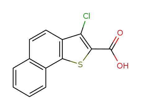 Molecular Structure of 85992-28-5 (3-CHLORONAPHTHO[1,2-B]THIOPHENE-2-CARBOXYLIC ACID)