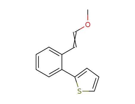Molecular Structure of 1345093-60-8 (2-[2-(2-methoxyethenyl)phenyl]thiophene)