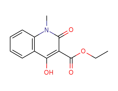 Molecular Structure of 57513-54-9 (1,2-DIHYDRO-4-HYDROXY-1-METHYL-2-OXO-3-QUINOLINECARBOXYLIC ACID ETHYL ESTER)