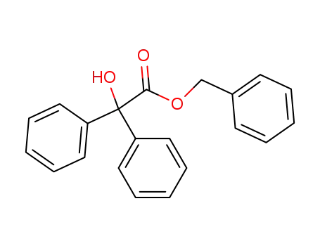 Molecular Structure of 16648-50-3 (benzyl diphenylglycolate)