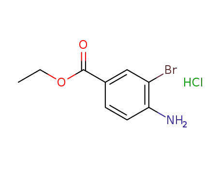 Molecular Structure of 865139-46-4 (ethyl 4-amino-3-bromobenzoate hydrochloride)