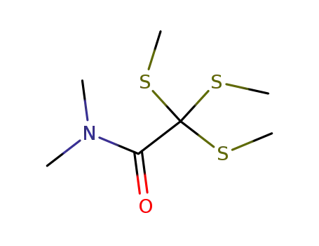 N,N-dimethyl-2,2,2-tris(methylsulfanyl)acetamide