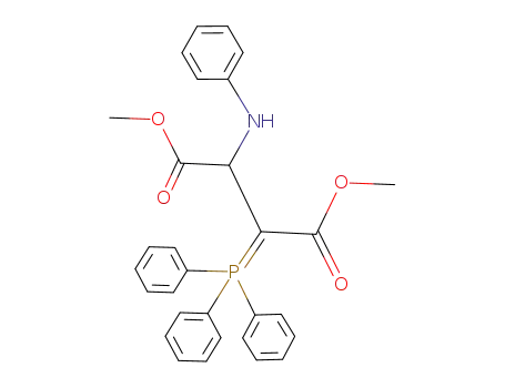 Molecular Structure of 485842-63-5 (Aspartic acid, N-phenyl-3-(triphenylphosphoranylidene)-, dimethyl ester)
