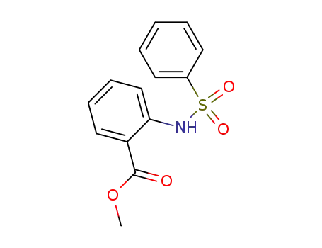 Molecular Structure of 10038-81-0 (methyl 2-[(phenylsulfonyl)amino]benzoate)