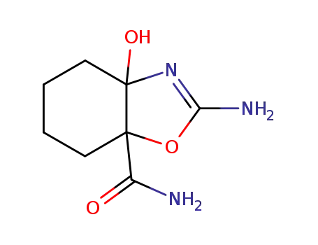 2-Amino-3a-hydroxy-3a,4,5,6,7,7a-hexahydrobenzoxazol-7a-carbonsaeureamid