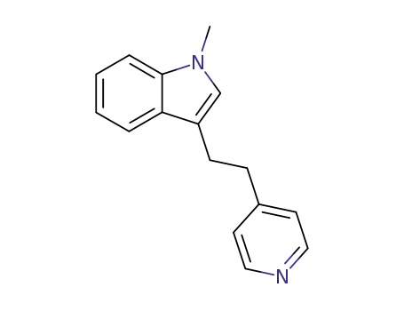 Molecular Structure of 16571-53-2 (1-methyl-3-[2-(4-pyridyl)ethyl]-1H-indole)