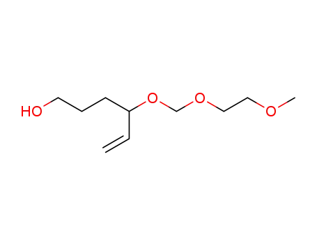 Molecular Structure of 165532-08-1 (5-Hexen-1-ol, 4-[(2-methoxyethoxy)methoxy]-)