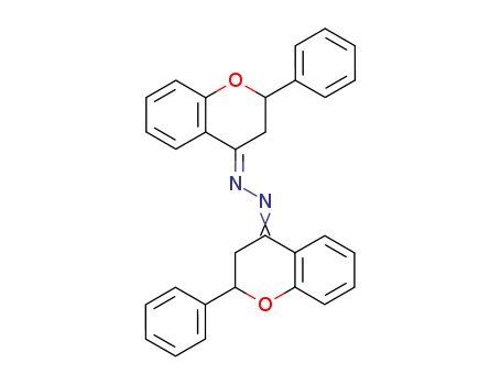 4H-1-Benzopyran-4-one,2,3-dihydro-2-phenyl-,2-(2,3-dihydro-2-phenyl-4H-1-benzopyran-4-ylidene)hydrazone