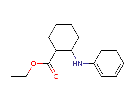1-Cyclohexene-1-carboxylic acid, 2-(phenylamino)-, ethyl ester