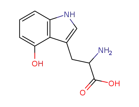 Molecular Structure of 16533-77-0 (4-hydroxy-DL-tryptophan)