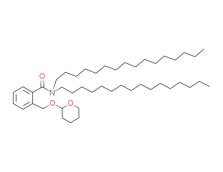 Molecular Structure of 211438-74-3 (N,N-Dihexadecyl-2-(tetrahydro-pyran-2-yloxymethyl)-benzamide)