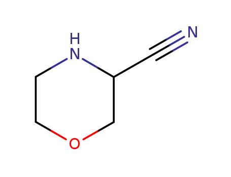 Molecular Structure of 97039-63-9 (3-cyanoMorpholine)
