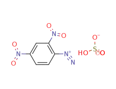 Molecular Structure of 64445-49-4 (2,4-Dinitrobenzenediazonium·sulfuric acid hydrogenanion)