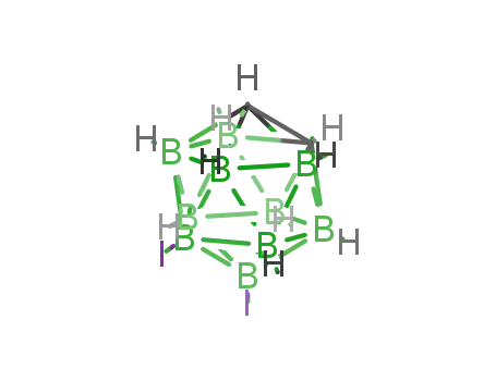 Molecular Structure of 17702-35-1 (9,12-Diiodo-o-carborane)