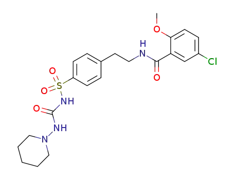 4-[4-(β-{2-methoxy-5-chlorobenzamido}-ethyl)benzenesulfonyl]-1.1-pentamethylene-semicarbazide