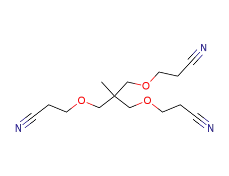 Molecular Structure of 60758-55-6 (3,3'-((2-((2-cyanoethoxy)methyl)-2-methylpropane-1,3-diyl)bis(oxy))-dipropanenitrile)