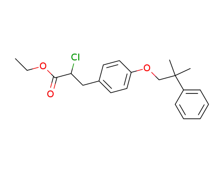Ethyl 2-chloro-3-[4-(2-methyl-2-phenylpropoxy)phenyl]propanoate