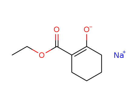 2-carboethoxycyclohexenone<sup>(1-)</sup>Na<sup>(1+)</sup>