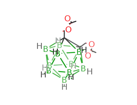 Molecular Structure of 19610-38-9 (1,2-Dicarbadodecaborane(12)-1,2-dimethanol, diacetate)
