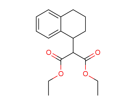 Molecular Structure of 63328-19-8 (Propanedioic acid, (1,2,3,4-tetrahydro-1-naphthalenyl)-, diethyl ester)