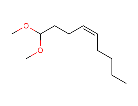 Molecular Structure of 116206-56-5 (4-Nonene, 1,1-dimethoxy-, (Z)-)
