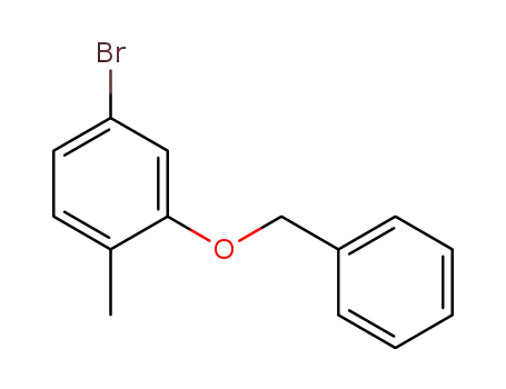 Molecular Structure of 1114808-93-3 (1-BENZYLOXY-5-BROMO-2-METHYLBENZENE)
