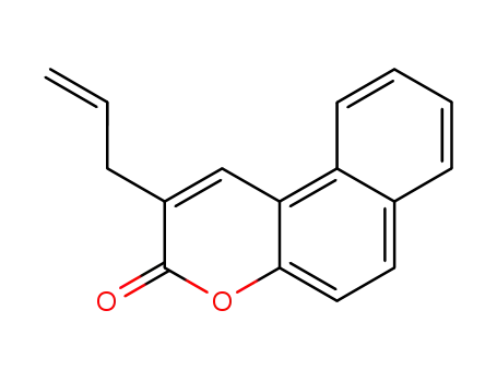 Molecular Structure of 110189-81-6 (3H-Naphtho[2,1-b]pyran-3-one, 2-(2-propenyl)-)