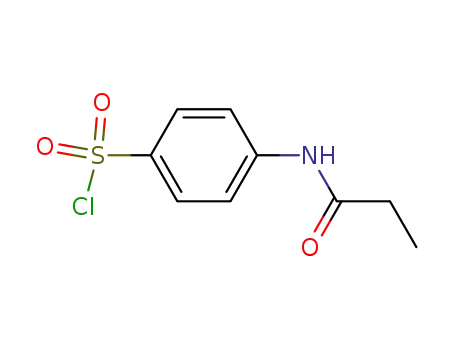Molecular Structure of 7139-88-0 (4-(propionylamino)benzenesulfonyl chloride(SALTDATA: FREE))