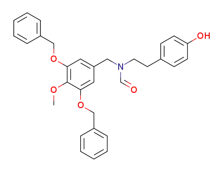 Formamide,
N-[2-(4-hydroxyphenyl)ethyl]-N-[[4-methoxy-3,5-bis(phenylmethoxy)phen
yl]methyl]-
