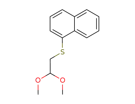 Molecular Structure of 100883-57-6 ([1]naphthylsulfanyl-acetaldehyde dimethylacetal)