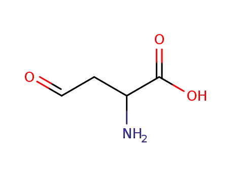 Molecular Structure of 15106-57-7 (Butanoic acid,2-amino-4-oxo-)