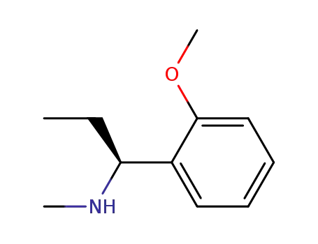 Molecular Structure of 128257-16-9 ((S)-N-Methyl-1-(2-methoxyphenyl)propylamine)