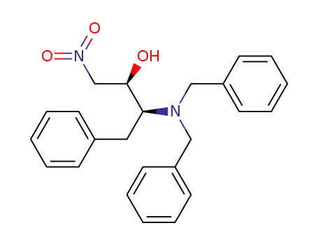 Molecular Structure of 244641-41-6 ((2R,3S)-3-(dibenzylamino)-1-nitro-4-phenylbutan-2-ol)