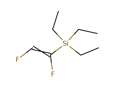 Molecular Structure of 96503-03-6 ((Z/E)-1,2-difluoro-1-(triethylsilyl)ethylene)